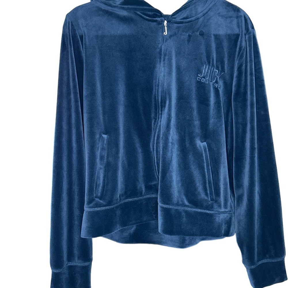 2 piece Juicy Couture 1X hoodie velour sweatsuit